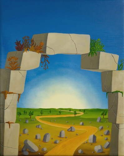 Einsamer Weg by Siegbert Hahn, Painting for Sale on Select