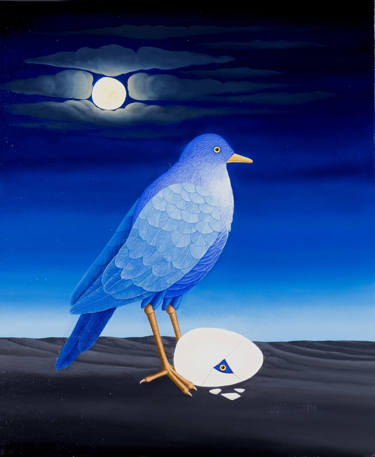 Der Mondvogel Siegbert Hahn Original painting for sale