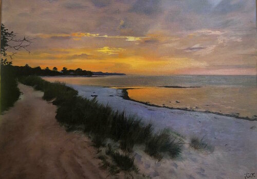Hornbæk 2.  A Study by Behnaz Larsen, Painting for Sale on Select