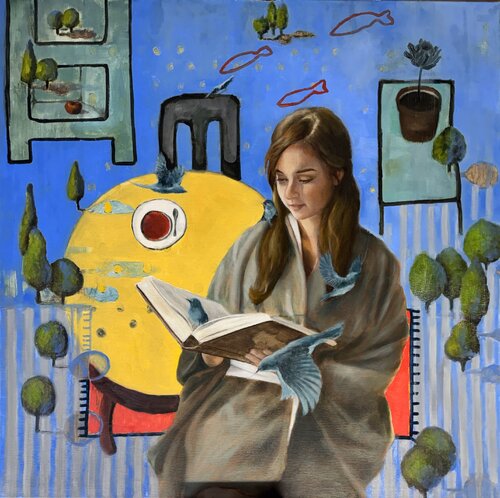 Serenity by Behnaz Larsen, Painting for Sale on Select