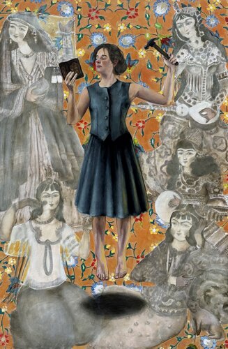 How to Use A Hammer by Behnaz Larsen, Painting for Sale on Select