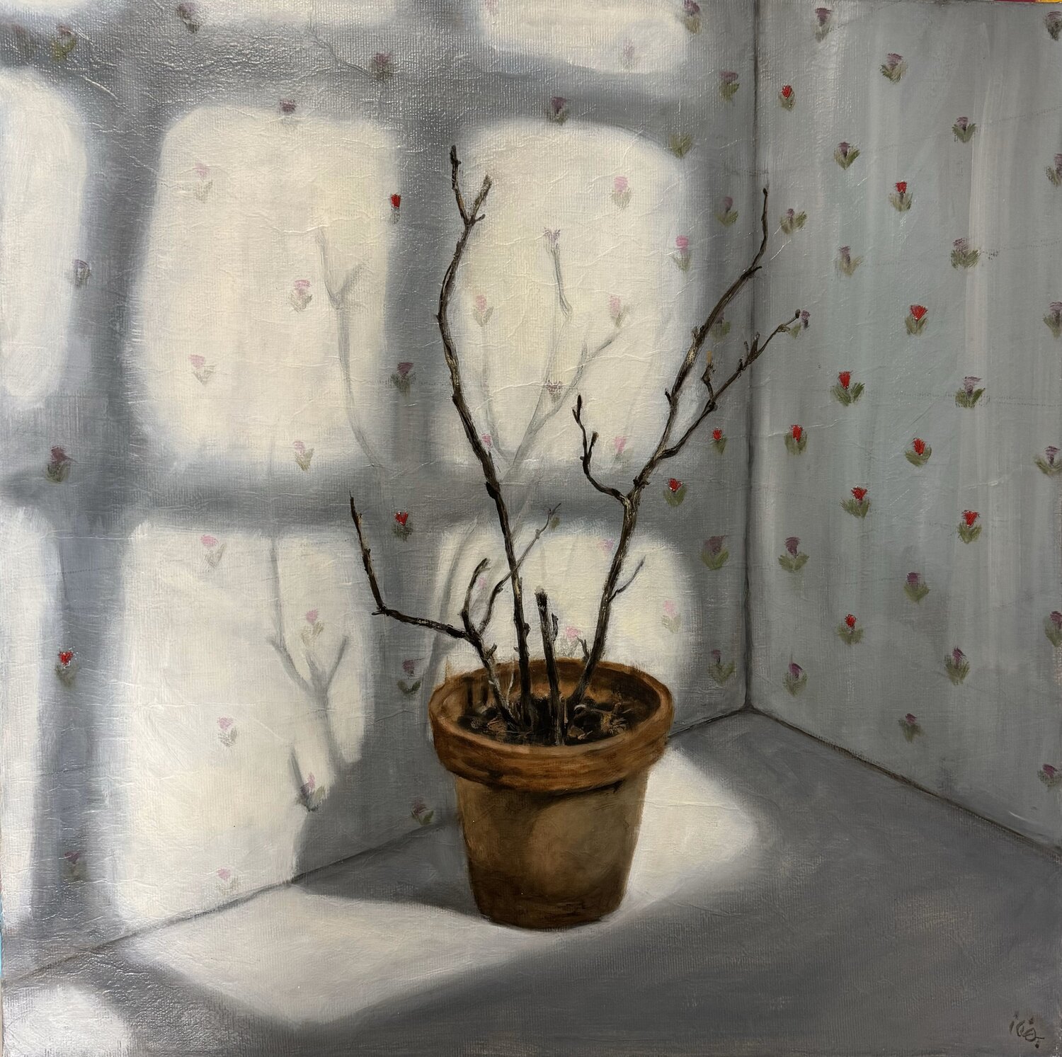 Abandoned Behnaz Larsen Original painting for sale