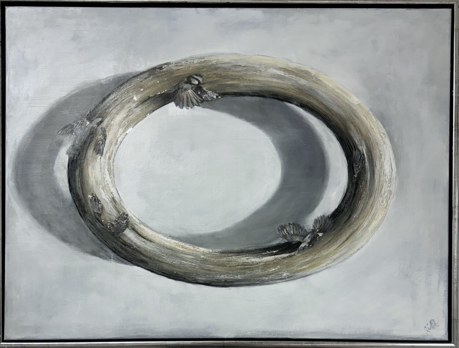 Flock Behnaz Larsen Original painting for sale