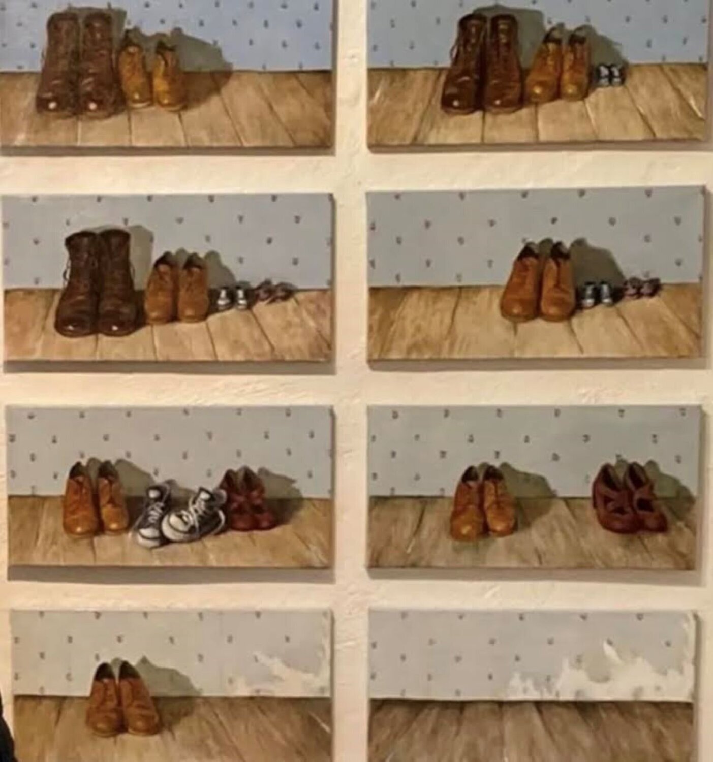 WAR, #2/23  (a-h) Behnaz Larsen Original painting for sale