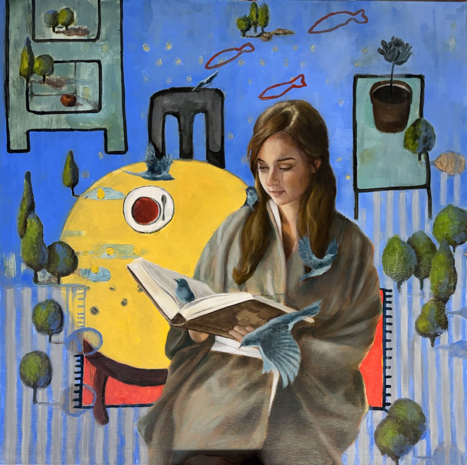 Serenity Behnaz Larsen Original painting for sale