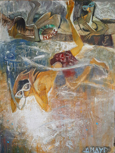 Diver by Galya Didur, Painting for Sale on Select