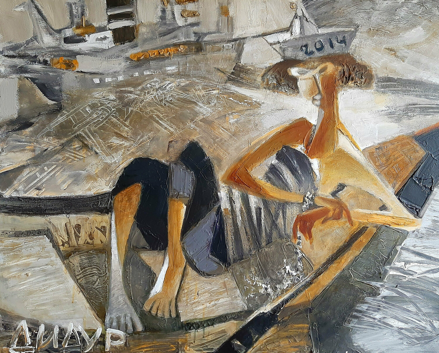 Frog 2014 Galya Didur Original painting for sale