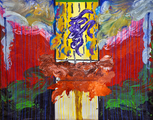 Prinzendorf Elegies I (Requiem for Hermann Nitsch) by Maximilian Davis, Painting for Sale on Select
