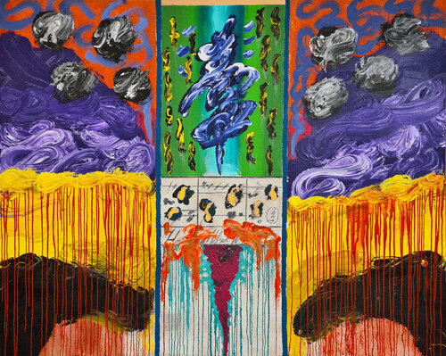 Prinzendorf Elegies II (Requiem for Hermann Nitsch) by Maximilian Davis, Painting for Sale on Select