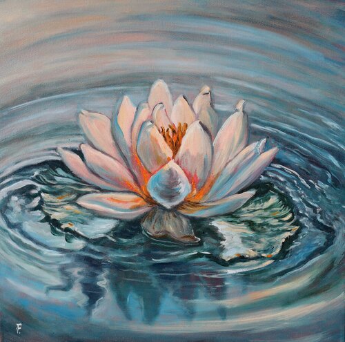 Ninfea. by Viktoriya Filipchenko, Painting for Sale on Select
