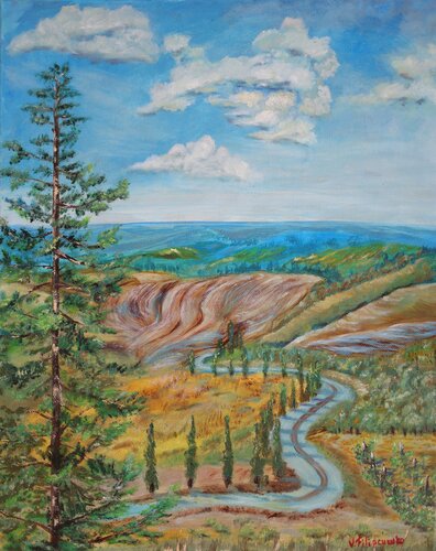 Paesaggio Toscano. by Viktoriya Filipchenko, Painting for Sale on Select