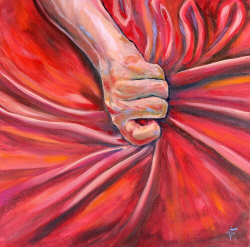 Red Passion. by Viktoriya Filipchenko, Painting for Sale on Select