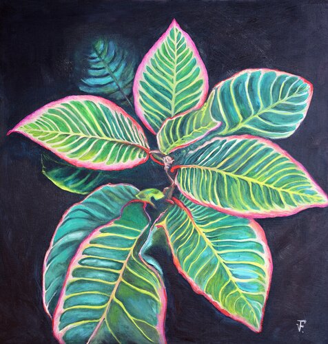 Pianta colorata. by Viktoriya Filipchenko, Painting for Sale on Select