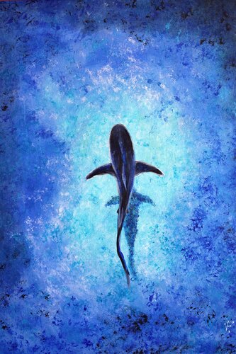 Lo squalo. by Viktoriya Filipchenko, Painting for Sale on Select