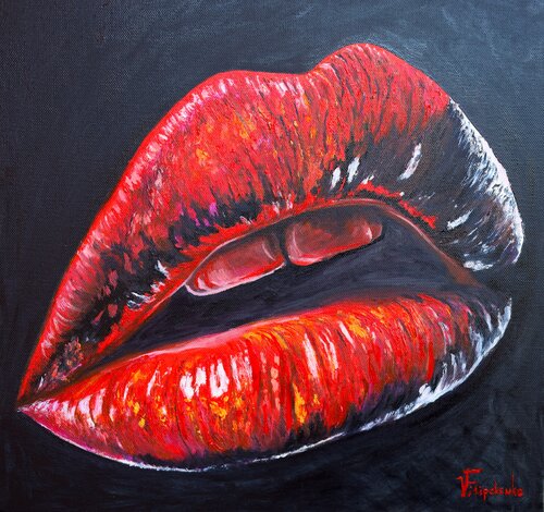Kiss me. by Viktoriya Filipchenko, Painting for Sale on Select