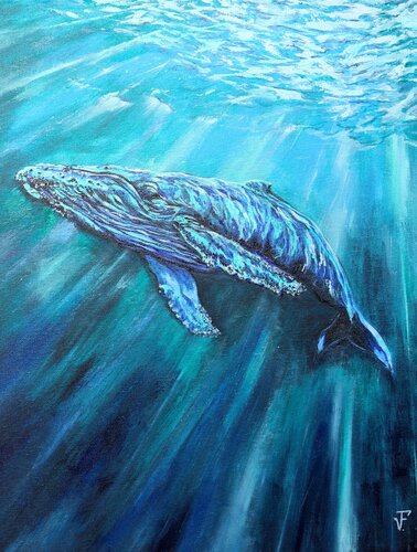 La Balena Blu. by Viktoriya Filipchenko, Painting for Sale on Select