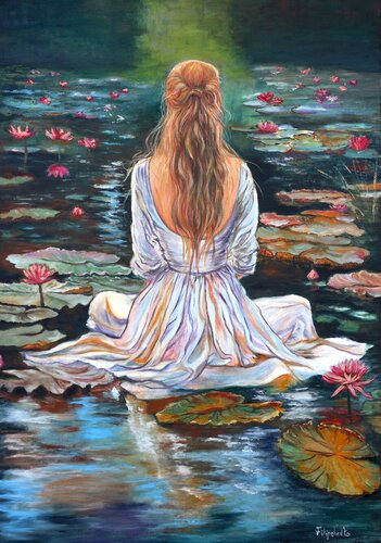 Meditazione. by Viktoriya Filipchenko, Painting for Sale on Select