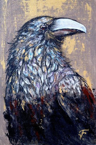 Il Corvo.. by Viktoriya Filipchenko, Painting for Sale on Select