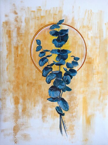Ramo di eucalipto. by Viktoriya Filipchenko, Painting for Sale on Select