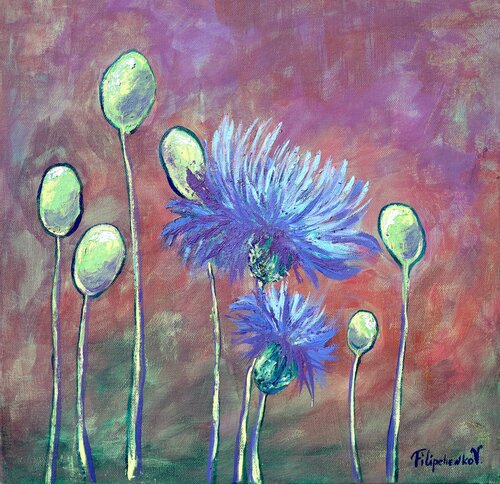 Fiordaliso. by Viktoriya Filipchenko, Painting for Sale on Select