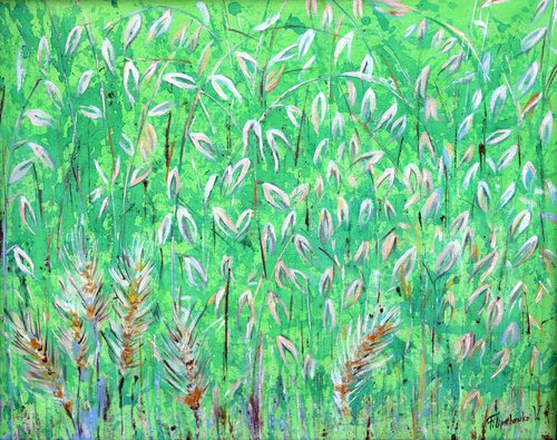 L'erba del campo. by Viktoriya Filipchenko, Painting for Sale on Select