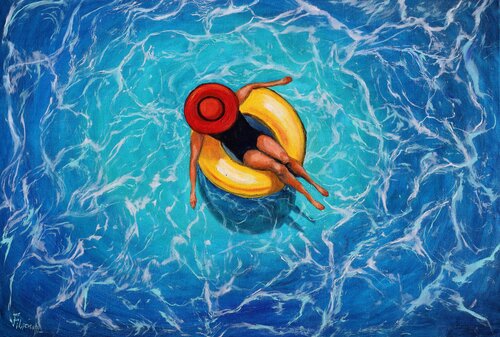 Vacanze d'estate. by Viktoriya Filipchenko, Painting for Sale on Select