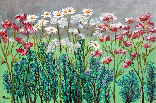 Fiori del campo. von Viktoriya Filipchenko, Malerei kaufen auf Select