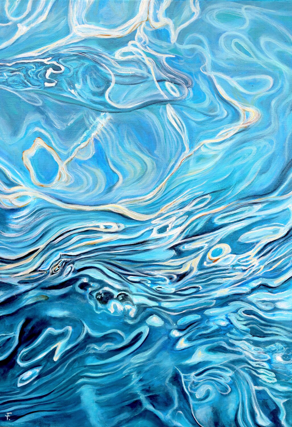 Riflessi di acqua Viktoriya Filipchenko Original painting for sale
