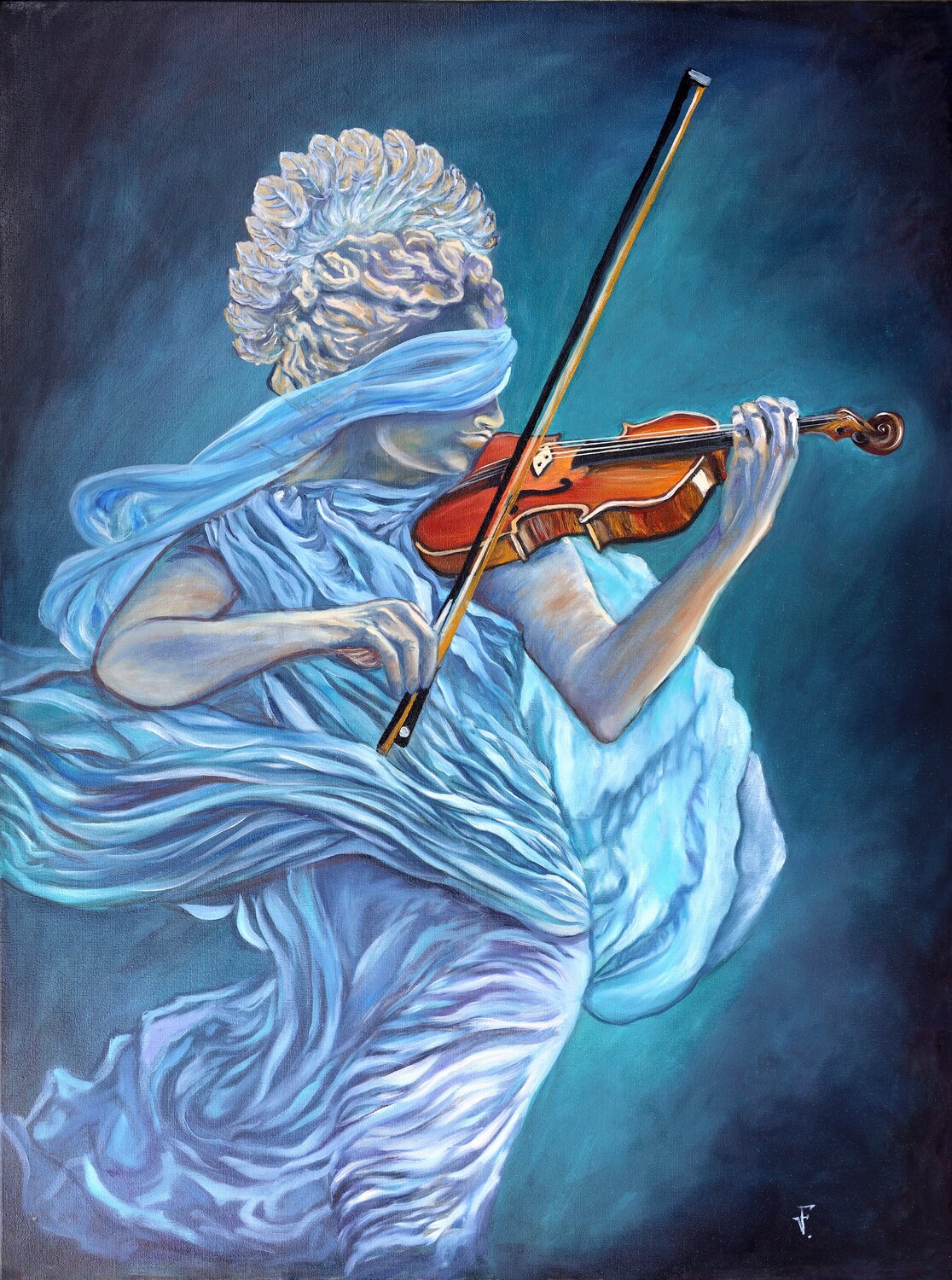 La musica che viene dal cuore. Viktoriya Filipchenko Original painting for sale