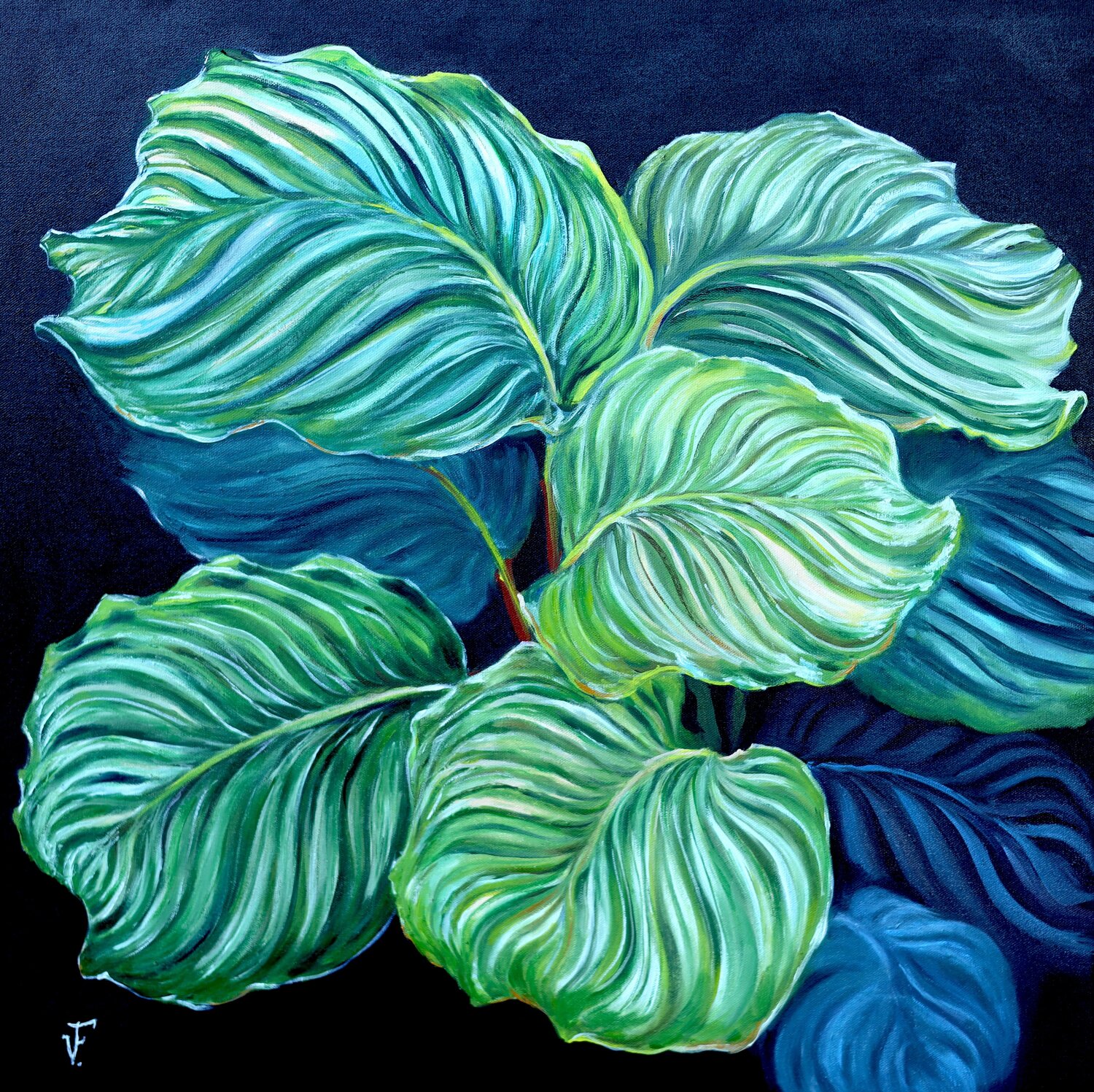 Pianta verde. Viktoriya Filipchenko Original painting for sale