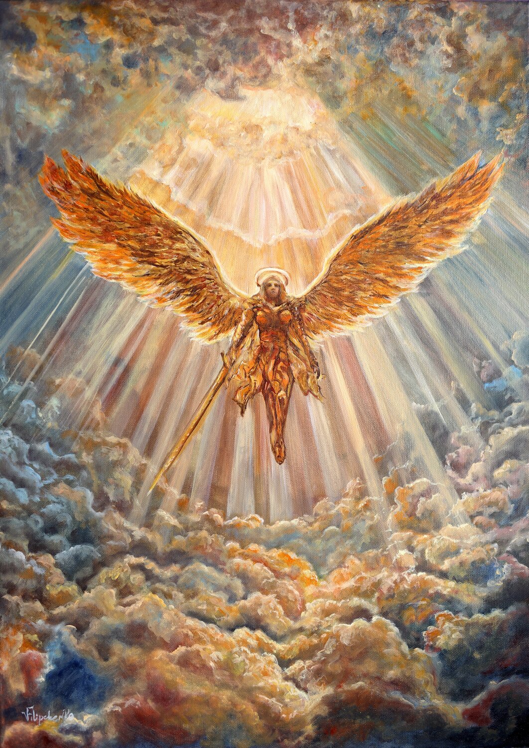 L'Archangelo. Viktoriya Filipchenko Original painting for sale