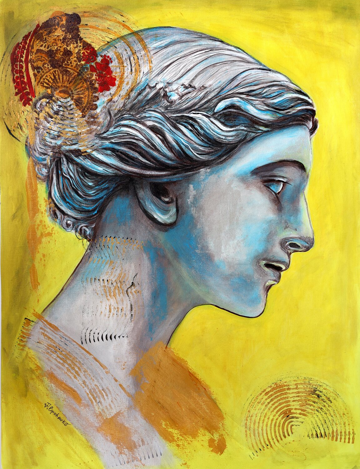 Donna Etrusca. Viktoriya Filipchenko Original painting for sale