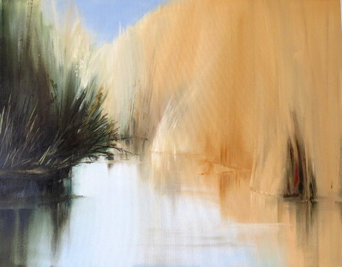 Riverside Voices by Marianne Gabriel, Painting for Sale on Select
