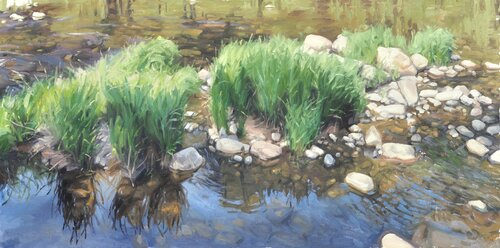 Le long de la Loire by Anne Baudequin, Painting for Sale on Select