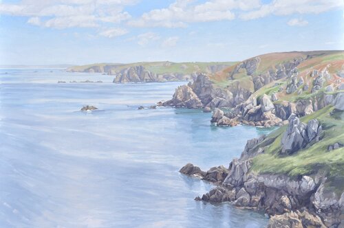 Nuages d'été sur la Cap Sizun by Anne Baudequin, Painting for Sale on Select