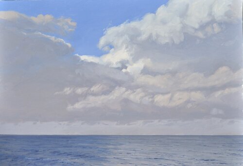 Nuages sur la mer by Anne Baudequin, Painting for Sale on Select