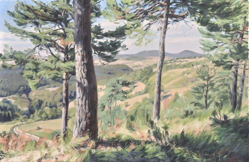 Mézenc, fin d'été by Anne Baudequin, Painting for Sale on Select