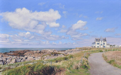 Maison sur la Côte Sauvage, Le Croisic by Anne Baudequin, Painting for Sale on Select