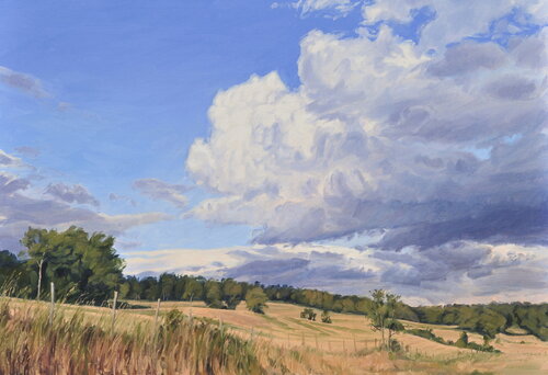 Orage d'Été en Velay by Anne Baudequin, Painting for Sale on Select