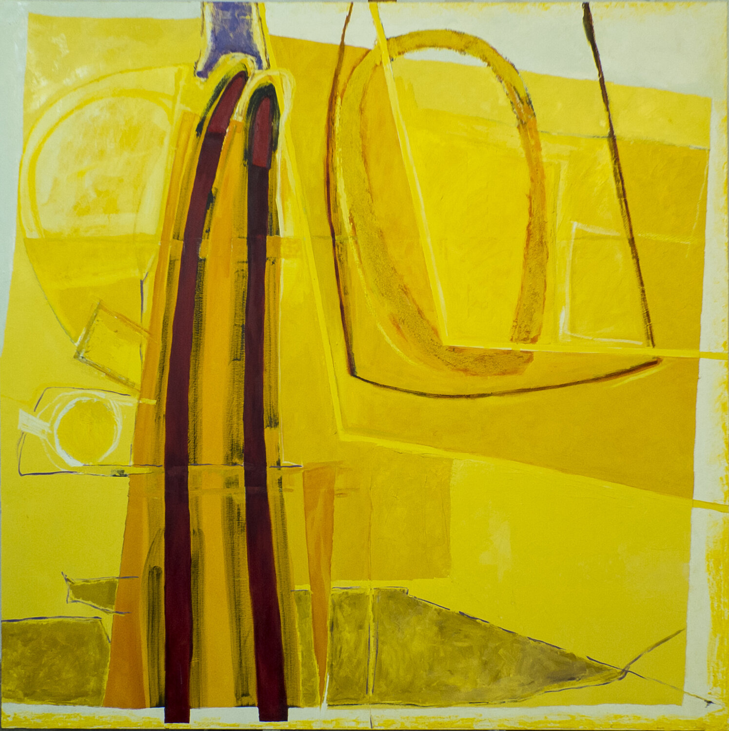 Amarillo 1 Pedro Carrasco Original painting for sale