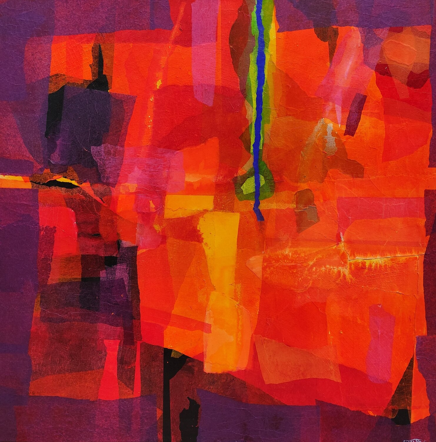 Jaque al verde Pedro Carrasco Original painting for sale