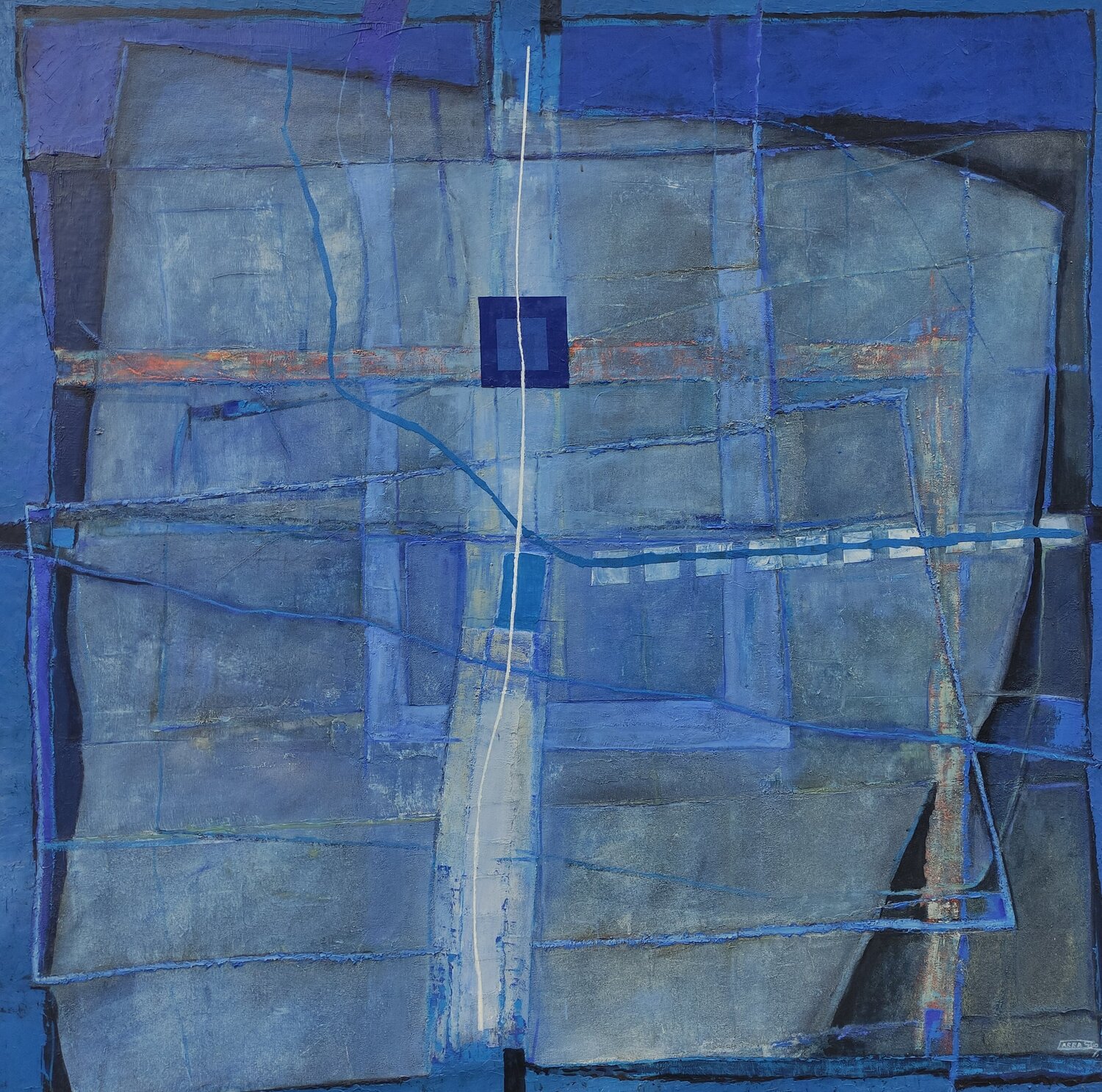 Azul Pedro Carrasco Original painting for sale