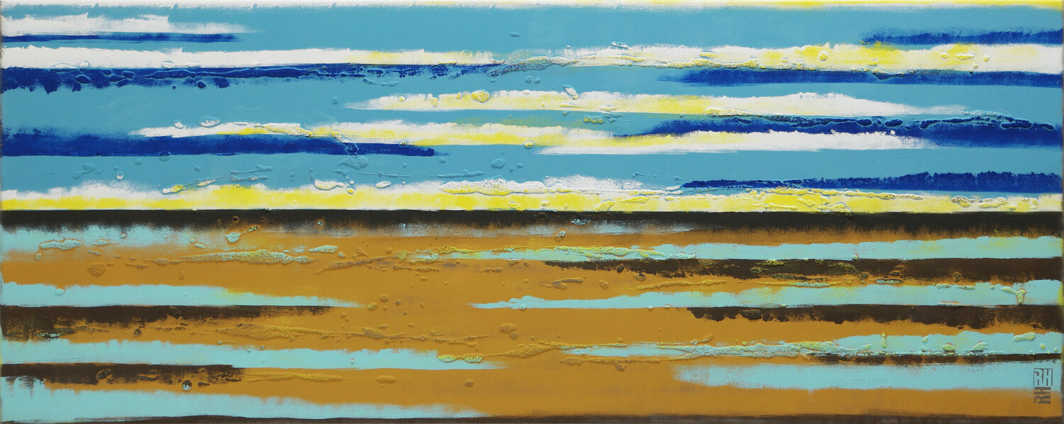 Sea View Landscape Ronald Hunter Originalgemälde zu verkaufen