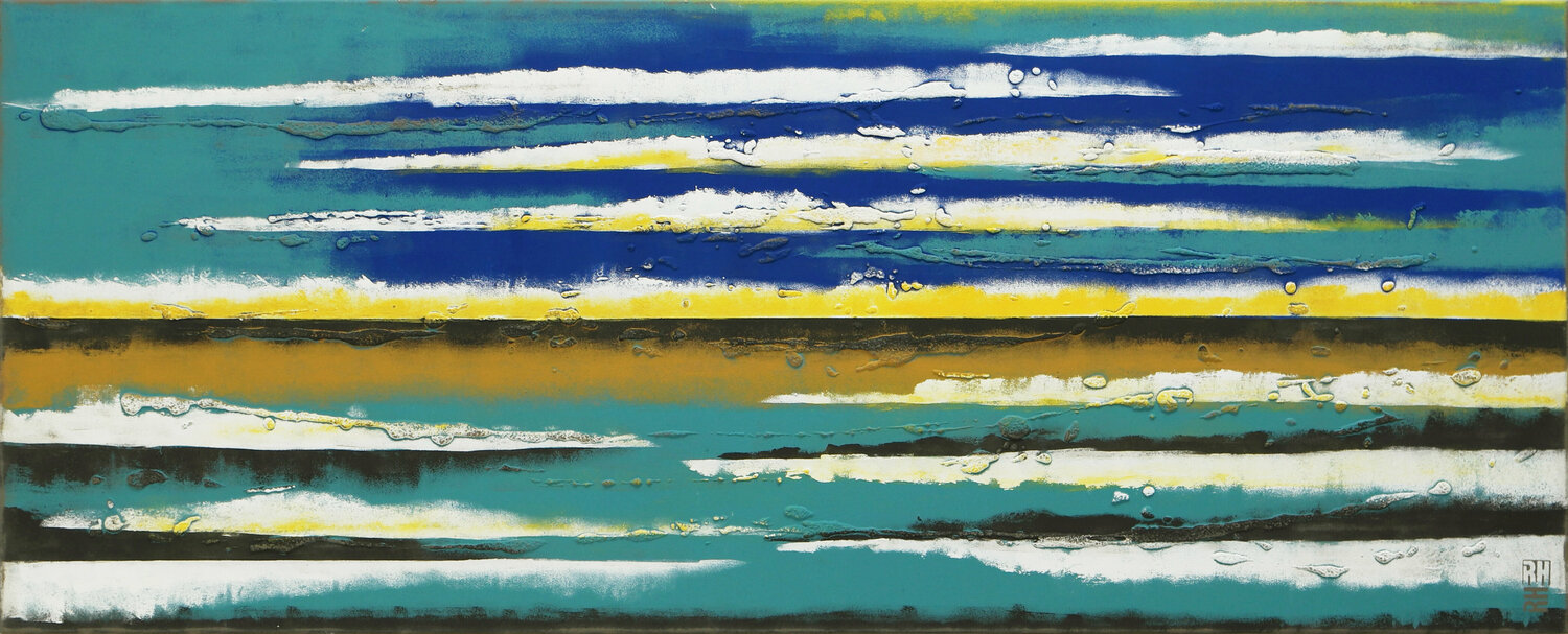 Blue Horizon Ronald Hunter Originalgemälde zu verkaufen
