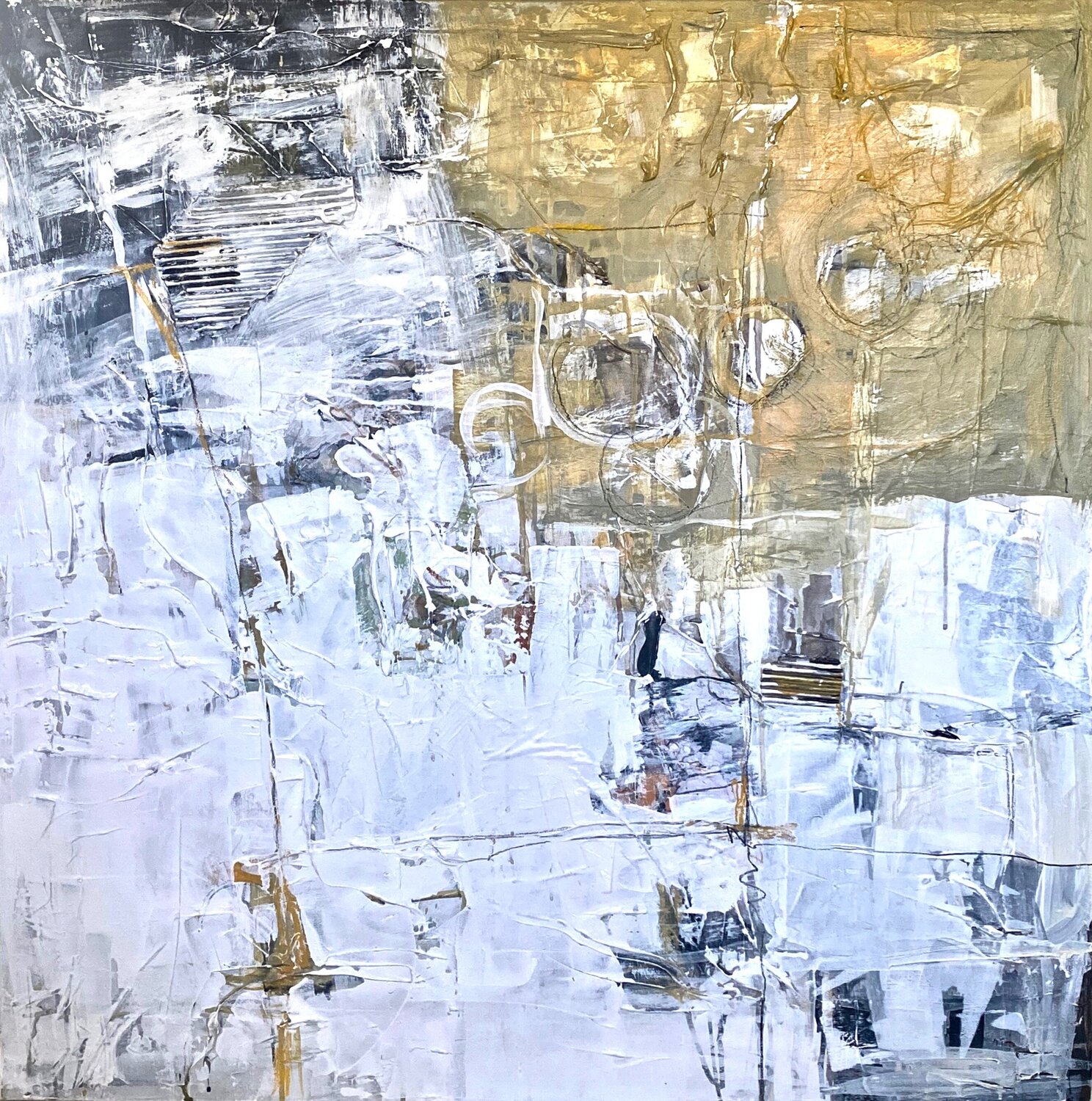 FRAGMENTS 1 Dominique Mc Kenzie Original painting for sale