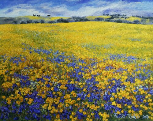 Yellow Spring by Felicia Trales, Painting for Sale on Select