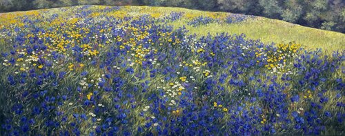 Flowering Hill by Felicia Trales, Painting for Sale on Select