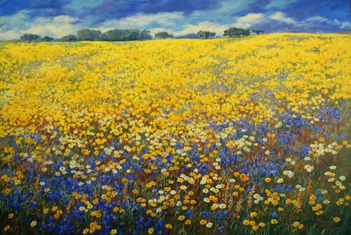 Stunning Field by Felicia Trales, Painting for Sale on Select