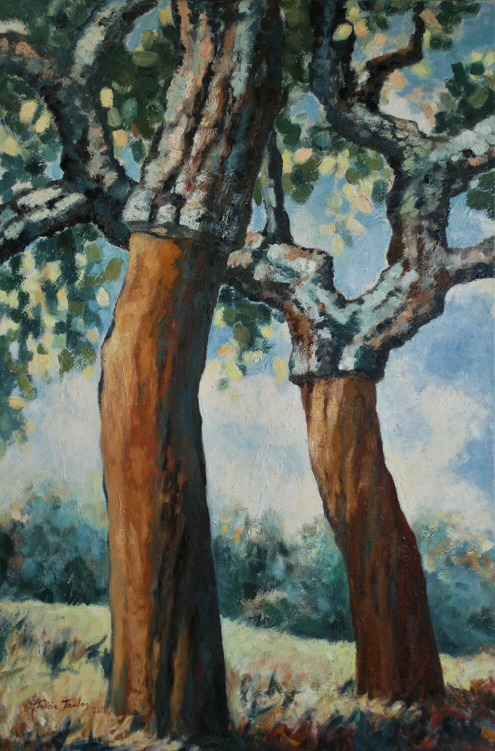 Corktree Felicia Trales Original painting for sale