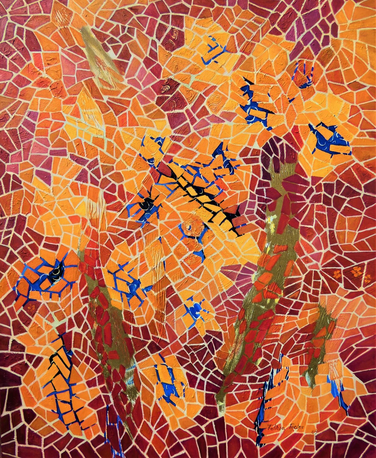 Fantasy II Felicia Trales Original painting for sale